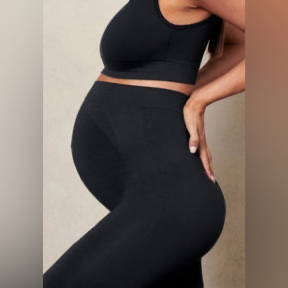 Blanqi Maternity Belly Support Maternity Pregnancy Leggings  Size M